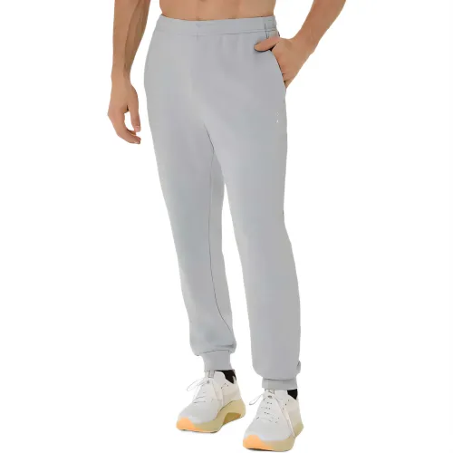 ASICS Knitted Sweatpants Men's Gray Moderate Cuffed Pants