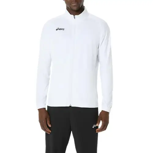 ASICS Jackets Men's White Stand Collar Moderate Other