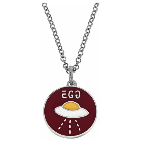GUCCI Ghost Sterling Silver Necklaces Women's Red