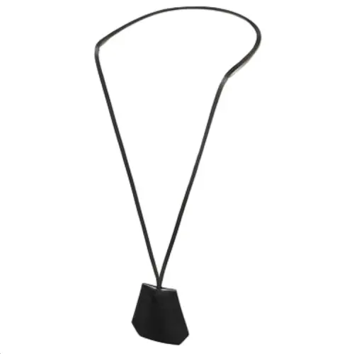 HERMES Stainless Steel Necklaces Men's Silver