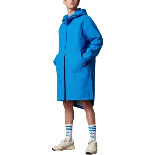 Adidas Originals BLUE VERSION Trench Coat Men's Blue