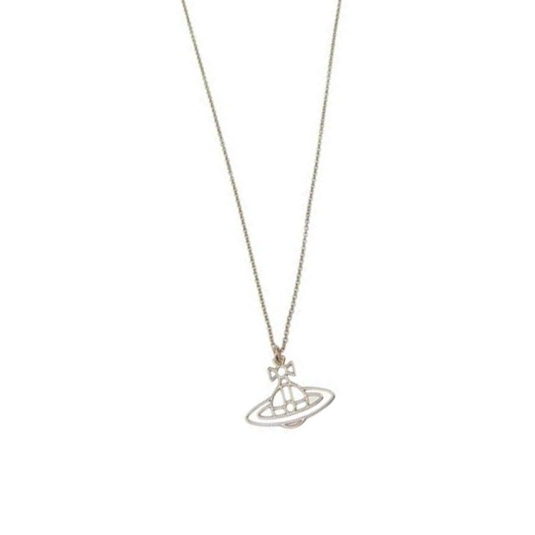 Vivienne Westwood Brass pendant, golden necklace, pink gold