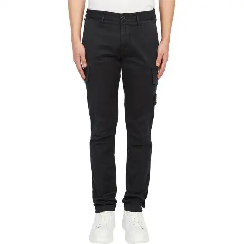 STONE ISLAND Mid-Rise Tapered Cargo Trousers