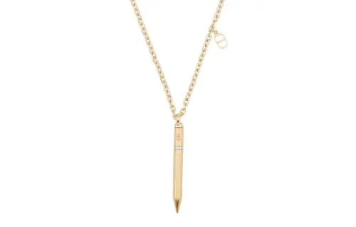 DIOR Brass Necklaces Unisex Gold