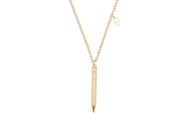 DIOR Brass Necklaces Unisex Gold