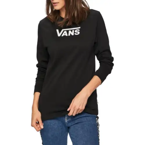 Vans Sweatshirts Women's Black Crew Neck Moderate