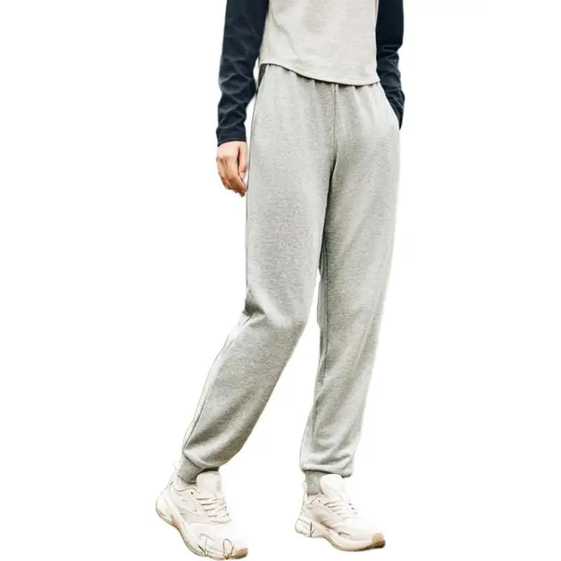 Anta Knitted Sweatpants Women's CD28 Gray Heather Gray