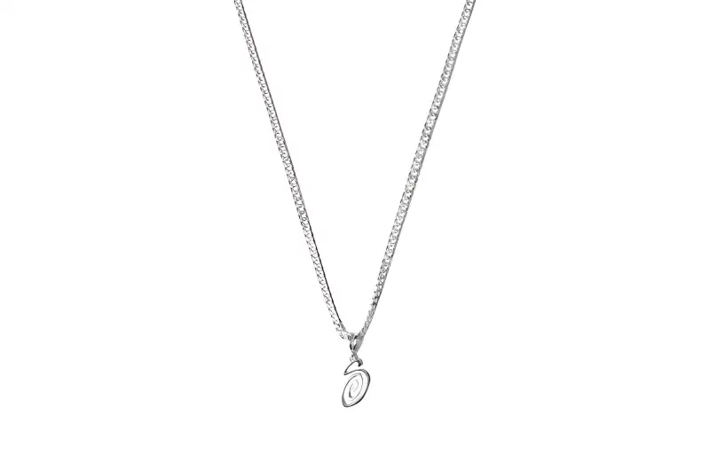Stussy Swirly S Sterling Chain
