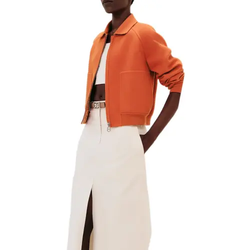 HERMES Jackets & Coats Women's Orange