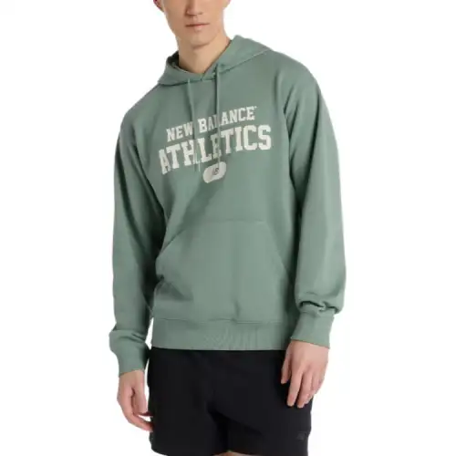 New Balance Heritage French TerryGraphic SS25 Sweatshirt Men's Dark Color Juniper