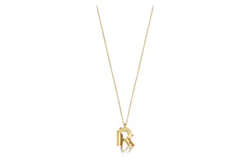LOUIS VUITTON Circle Metal Necklaces Women's