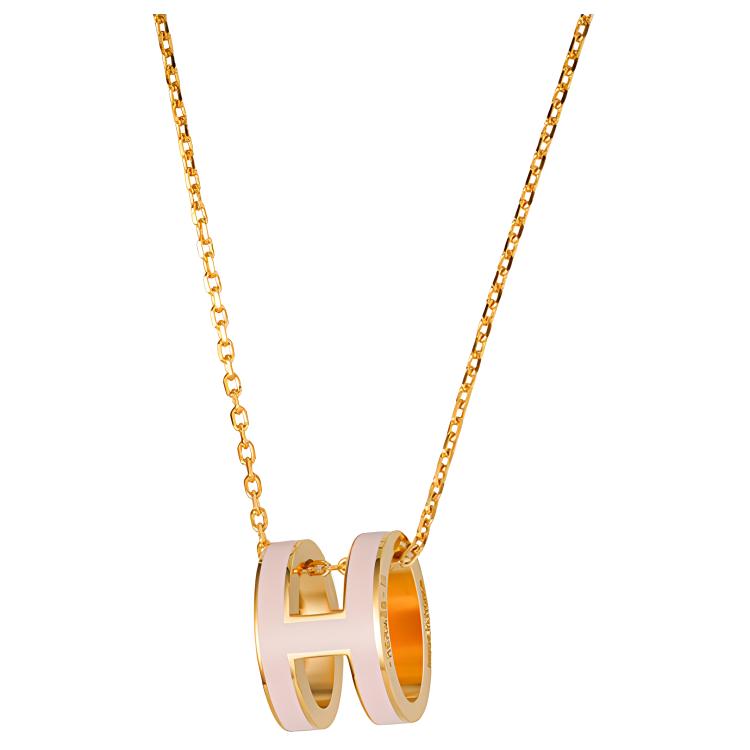 Женская подвеска Hermes Pop H (розовая)