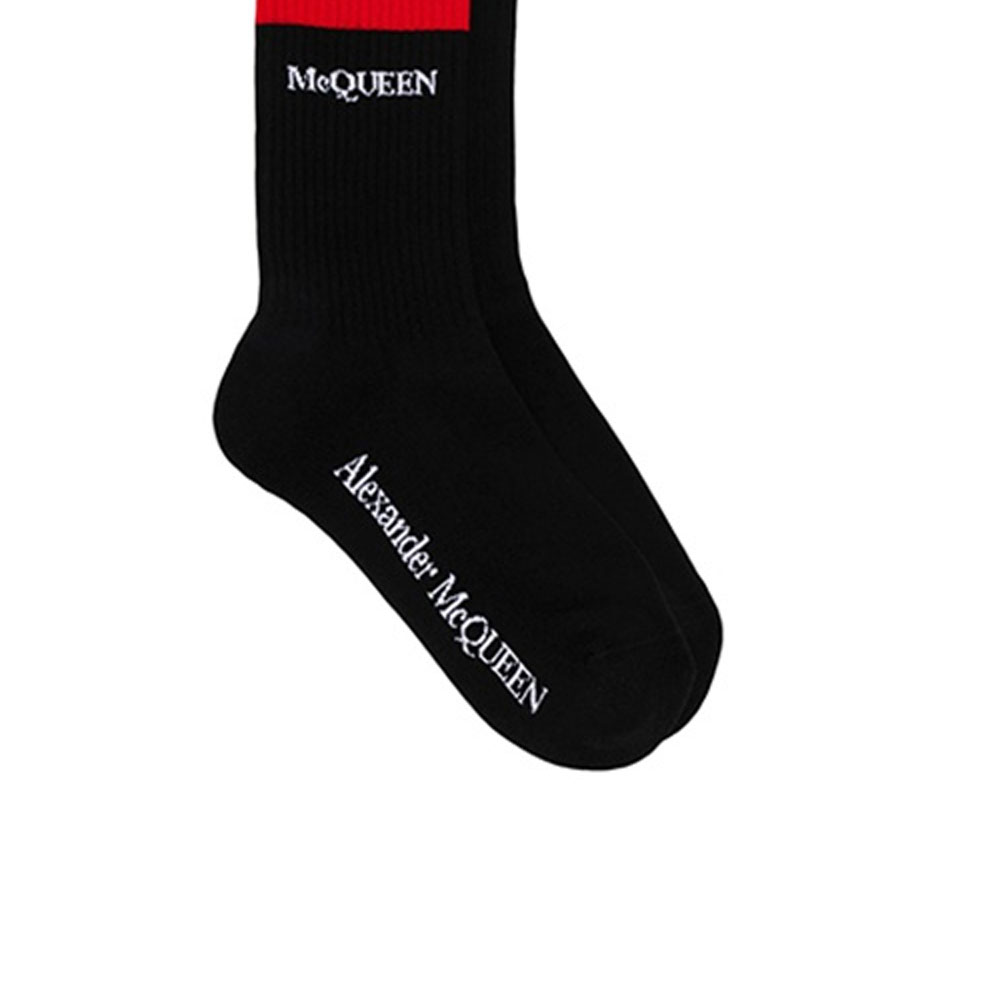 Alexander McQueen Crew Socks Men’s Black