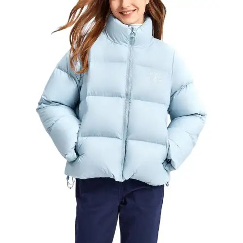 Skechers Elegant Diamond Collection Down Jacket Women's Cashmere Blue