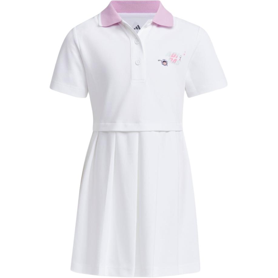 Женское платье adidas polo (белое)