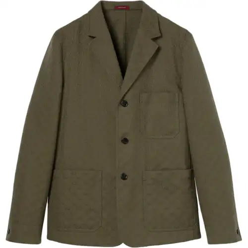 Gucci Cotton blend Gg canvas jacket