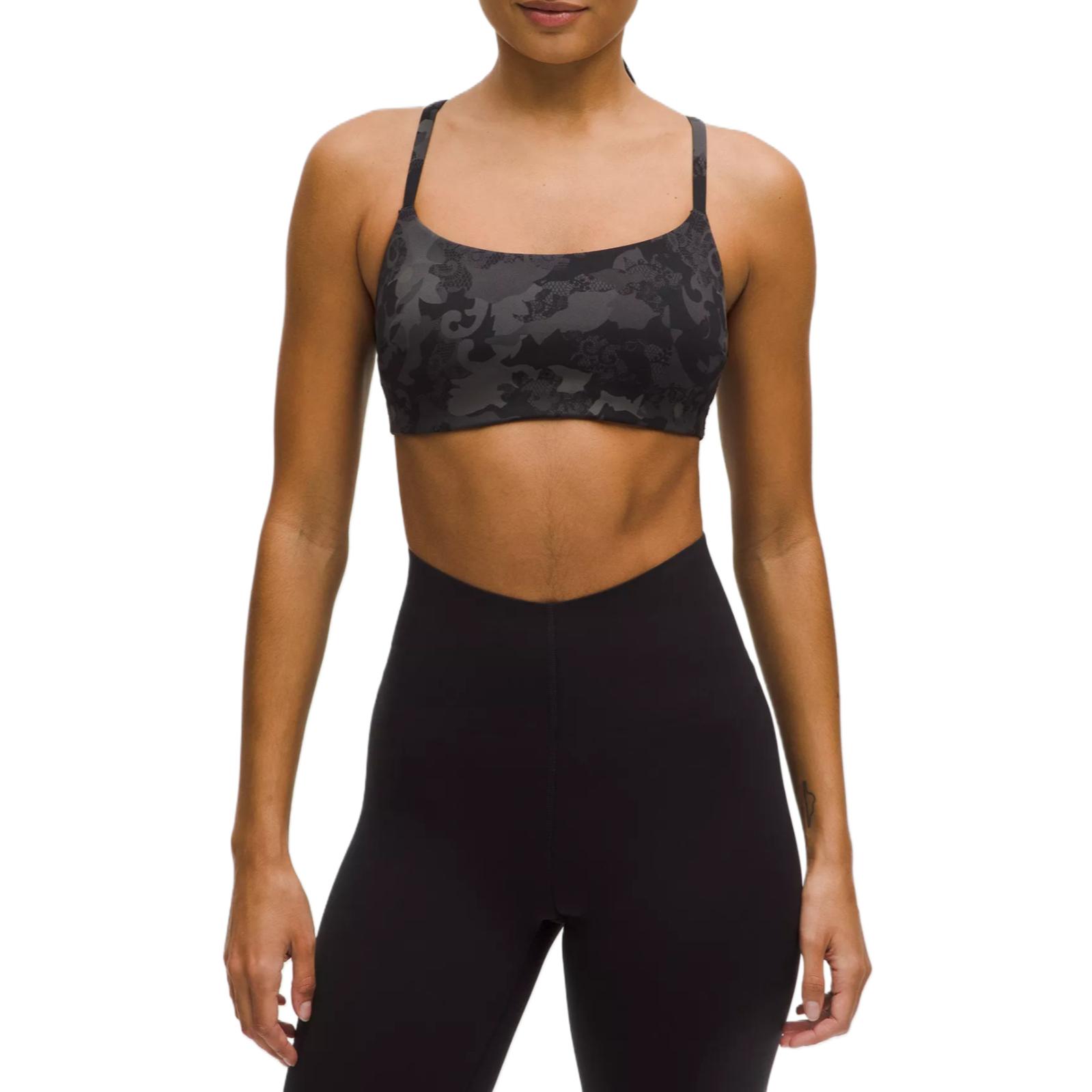 Lululemon Wunder Train Sports Underwear Women’s Black Floral