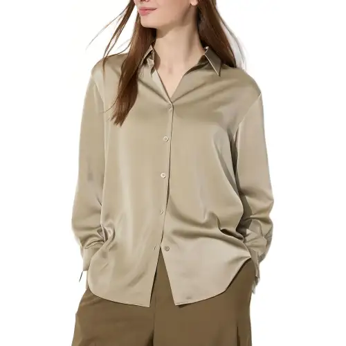 UNIQLO Shirt Women's Dark Beige