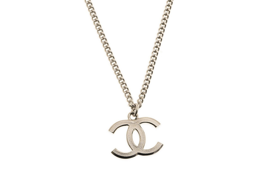 Женская подвеска Chanel (серебристая) — фото 2