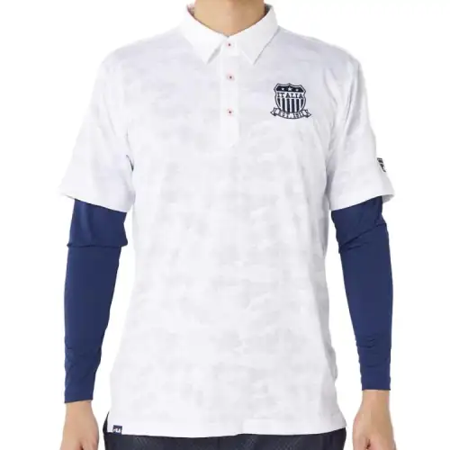 FILA Shirts Men's White Polo Collar Moderate