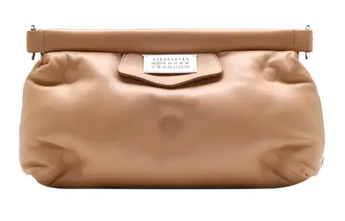 Maison Margiela Sheepskin Pillow Bag, Clutch, Chain Bag, Crossbody Bag Women's Apricot