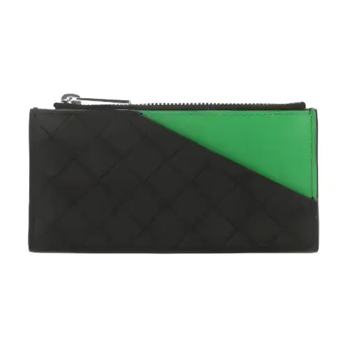 Bottega Veneta Cow Leather Card Holder, Wallet Men's Black