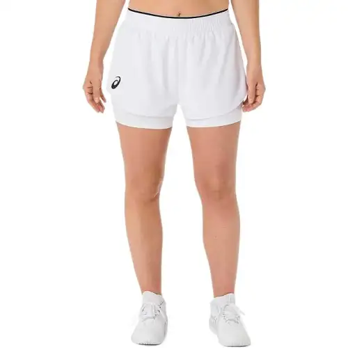Asics MATCH SHORT Casual Shorts Women's Bright White