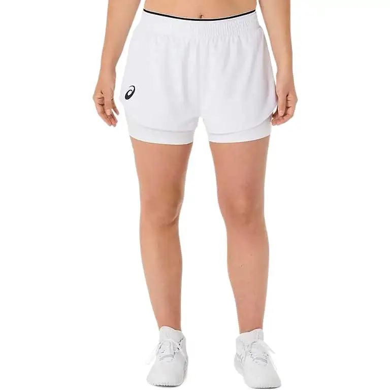 Asics MATCH SHORT Casual Shorts Women's Bright White