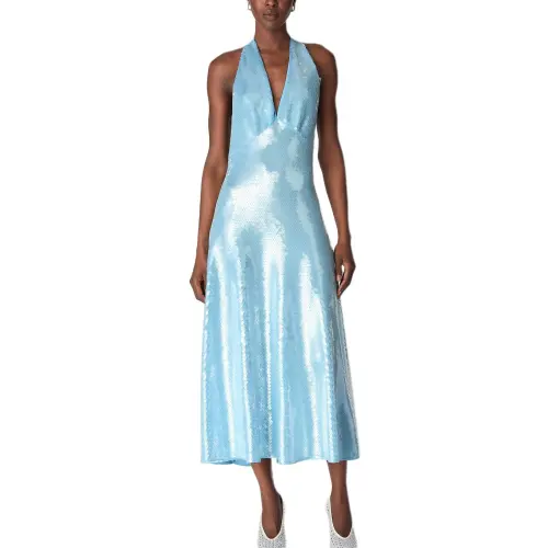 Bottega Veneta FW25 Sleeveless Dress Women's Blue