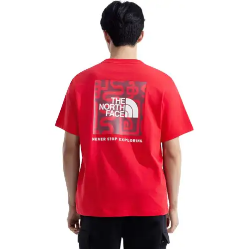 THE NORTH FACE T Shirt Unisex Planet Red