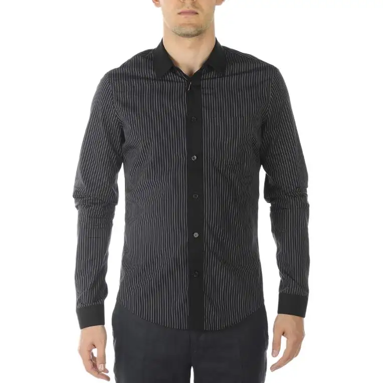 Balenciaga Shirts Men's Black Lapel Moderate