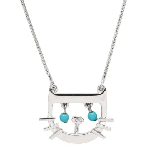 DIOR Trotter Plaque Pendant Necklace
