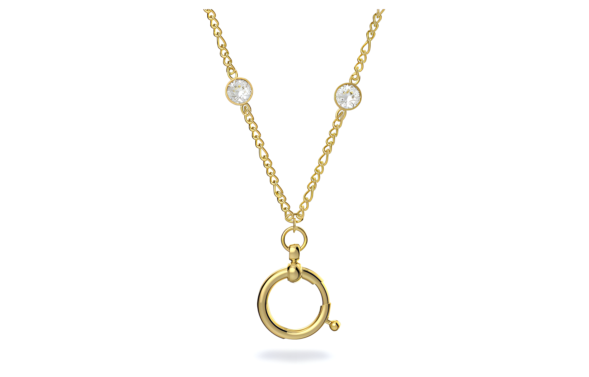 Женское колье Swarovski Curiosa (золотое)