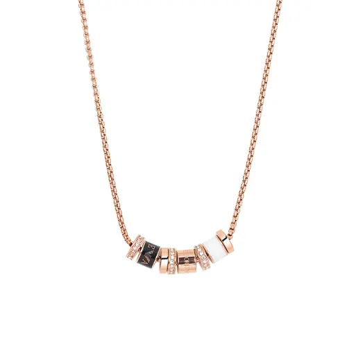 EMPORIO ARMANI Stainless Steel Crystal Necklaces Women's