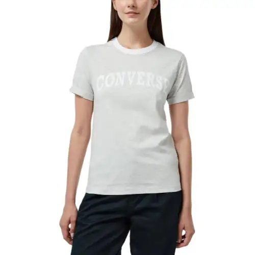 Converse Retro Ringer Regular T Shirt Women's Gray