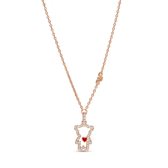 EMPORIO ARMANI 14K Rose Gold Plated Brass Pendant Necklace