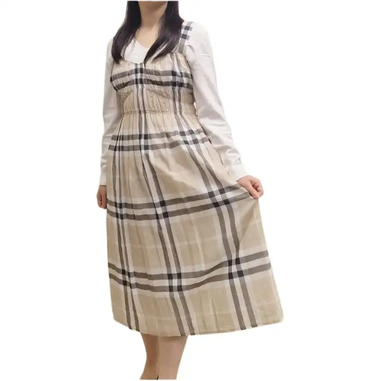 Burberry Sleeveless Dress Women's Stone Beige