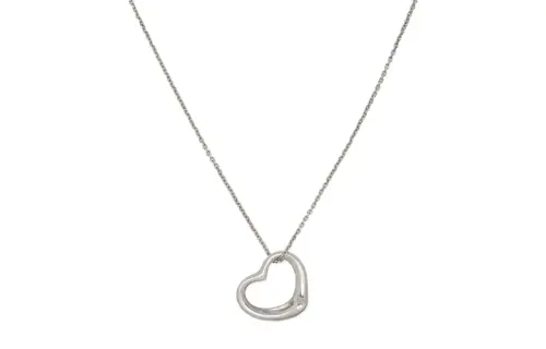 Tiffany & CO. x Elsa Perreti 1980s Open Heart-pendant necklace