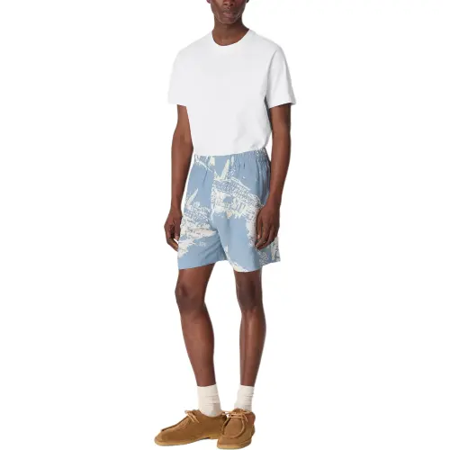 Bottega Veneta SS25 Casual Shorts Men's Blue