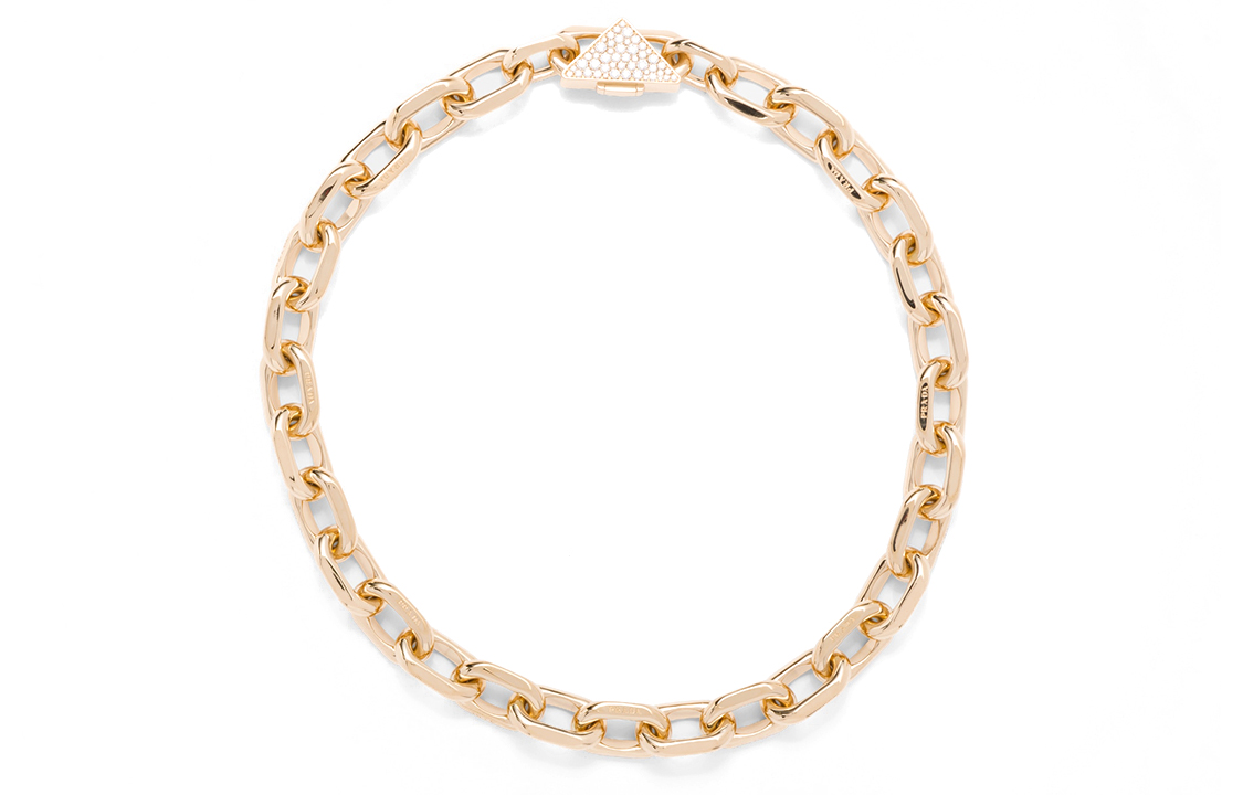 PRADA 18K Gold, Diamond Necklaces Women's Gold