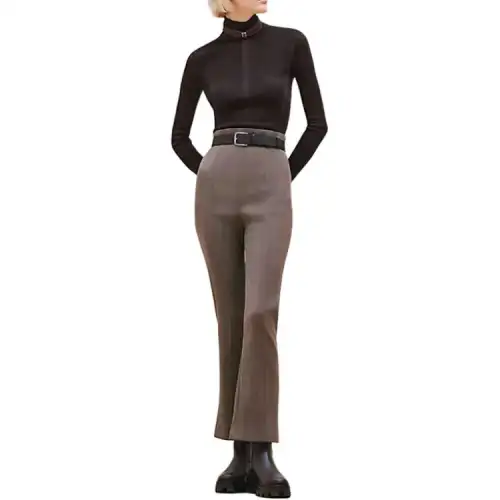 HERMES Casual Pants Women's Gray