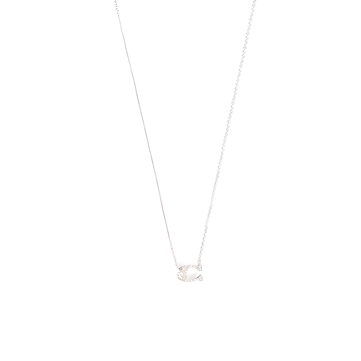 COACH Rhinestone Necklaces Women's Silver