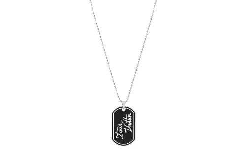 LOUIS VUITTON Signature Necklaces Unisex Black