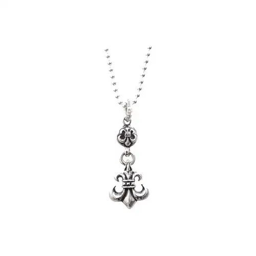 Chrome Hearts Fleur ball-pendant necklace