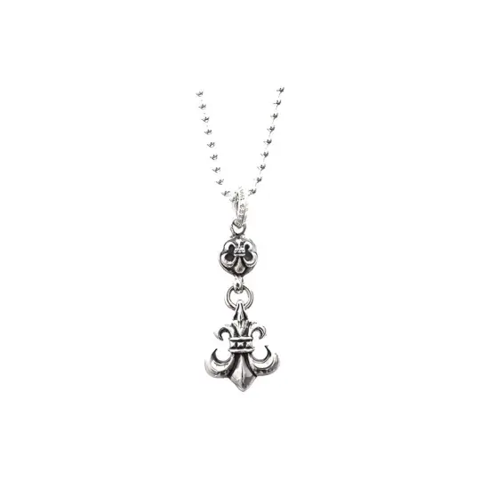 Chrome Hearts Fleur ball-pendant necklace