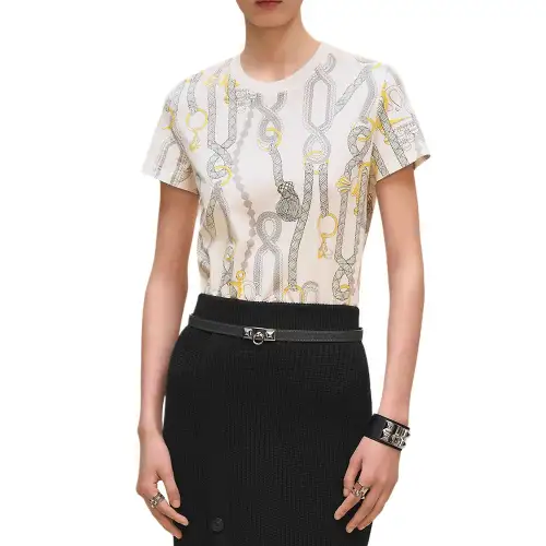 HERMES FW25 Regular T Shirt Women's White