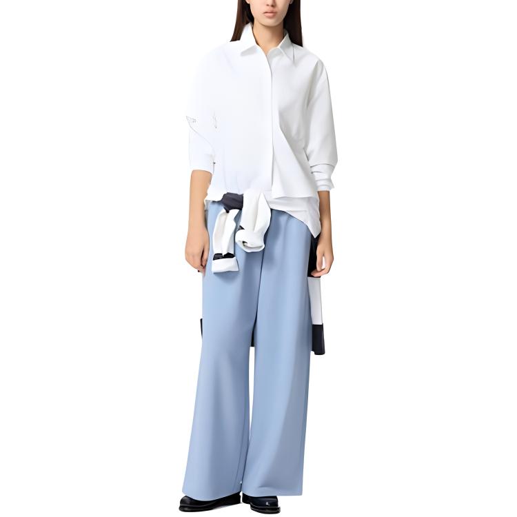 Женская рубашка UNIQLO x JW Anderson (белая)