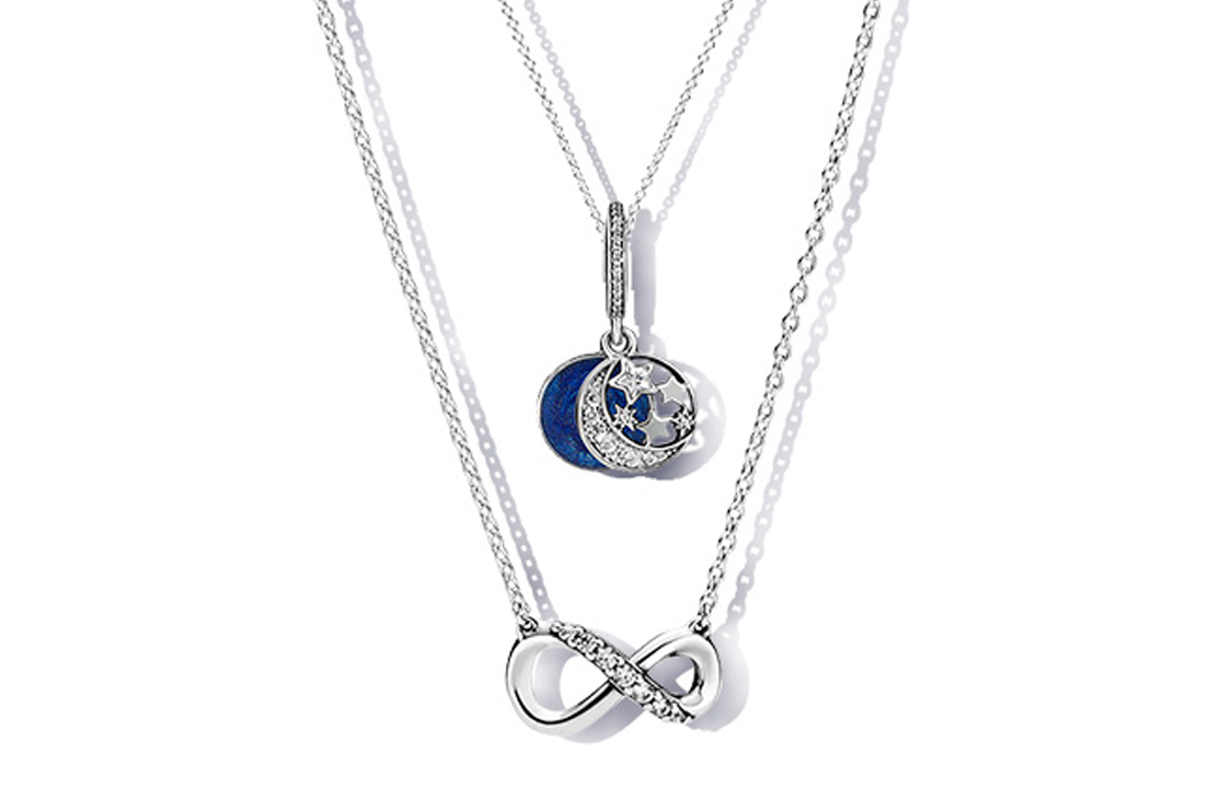 Женское колье Pandora TZ0072 (серебристое)