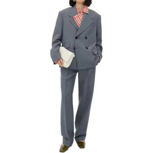Bottega Veneta Casual Pants Women's Gray