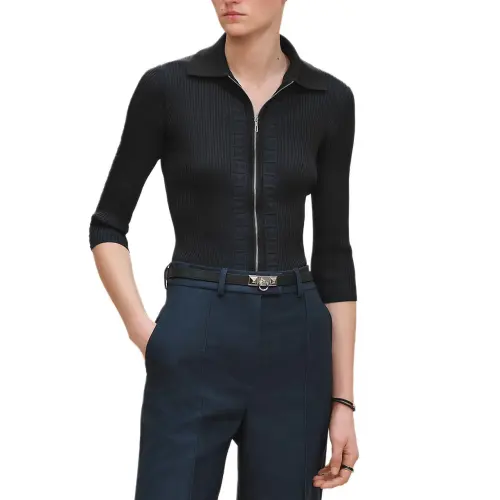 HERMES FW25 Knitwear Women's Marine Blue